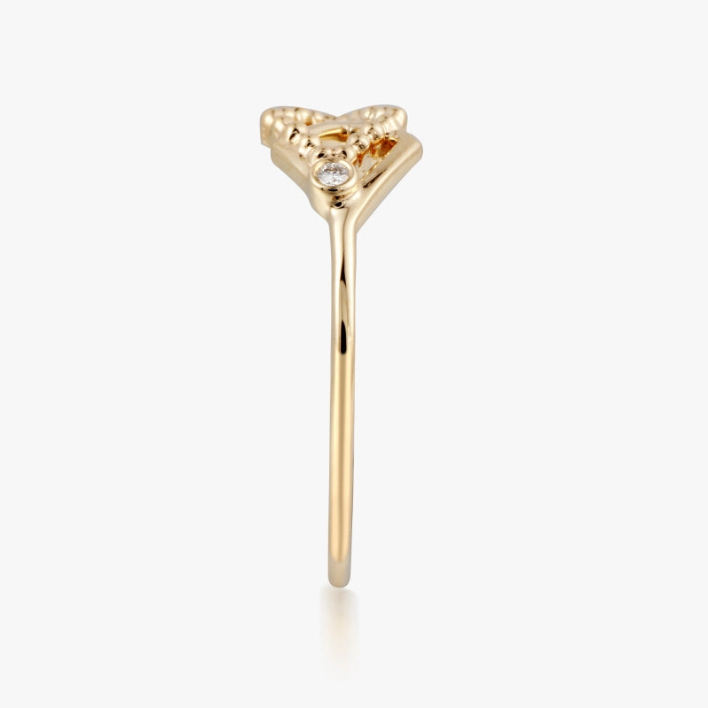 Elliott 14K Solid Gold Rhombus Diamond Ring