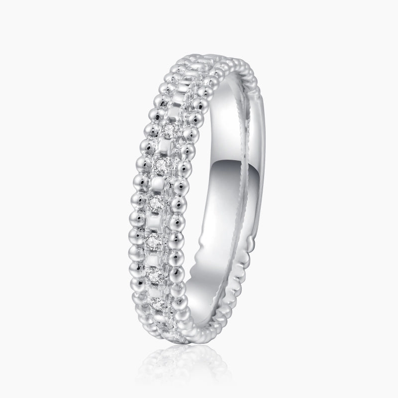 Cameron 14K Solid Gold Pave Diamond Ring