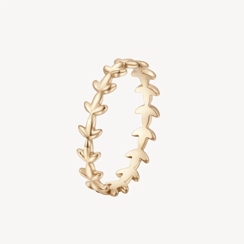 Helena 14K Solid Gold Vine Ring