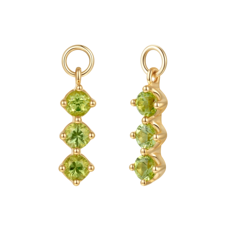 Paloma 14K Solid Gold Gemstone Earring Charms