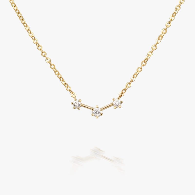 Brooke 14K Solid Gold Diamond Necklace