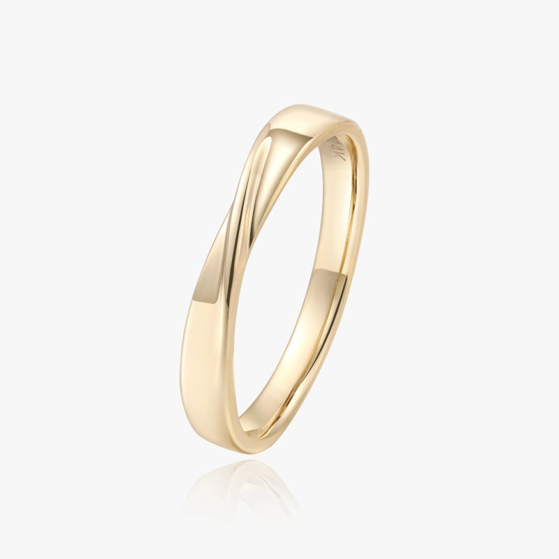 Lorelei 14K Solid Gold Band Ring