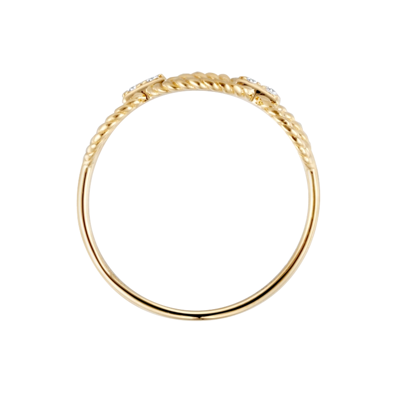 Sasha 14K Solid Gold Triple Hoop Ring