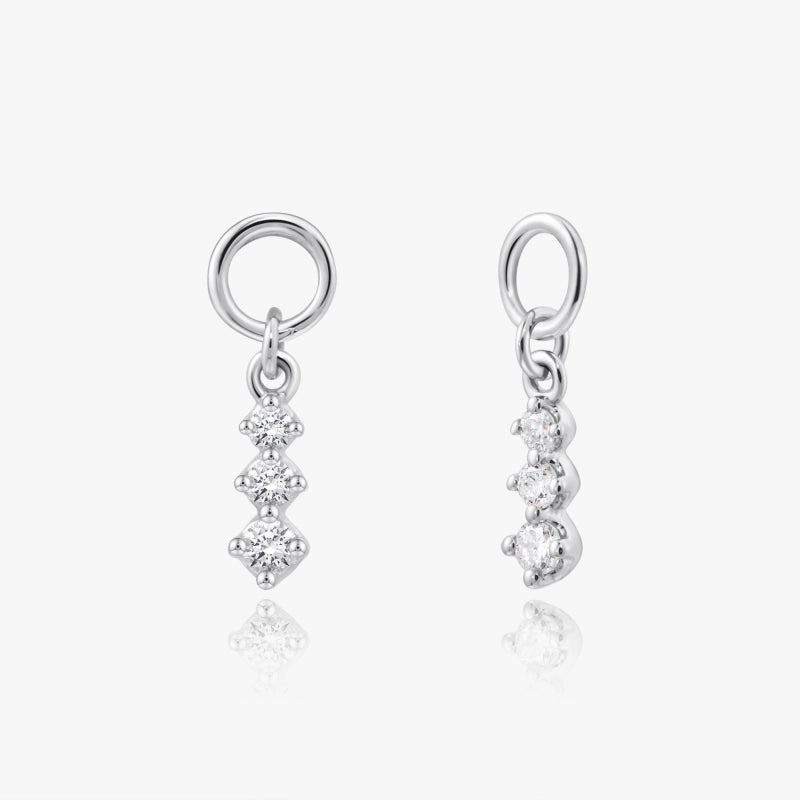 Allyson 14K Solid Gold Diamond Earring Charms