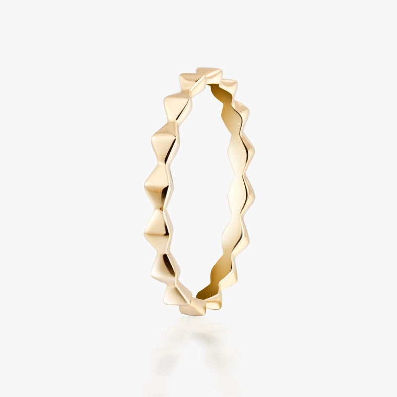 Gemma 14K Solid Gold Rhombus Ring